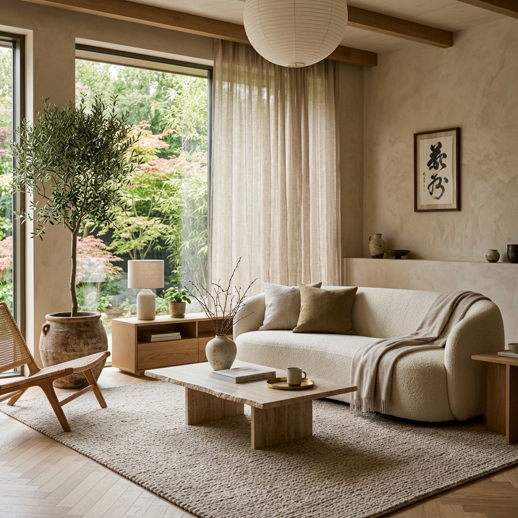 Japandi Luxury Living Room